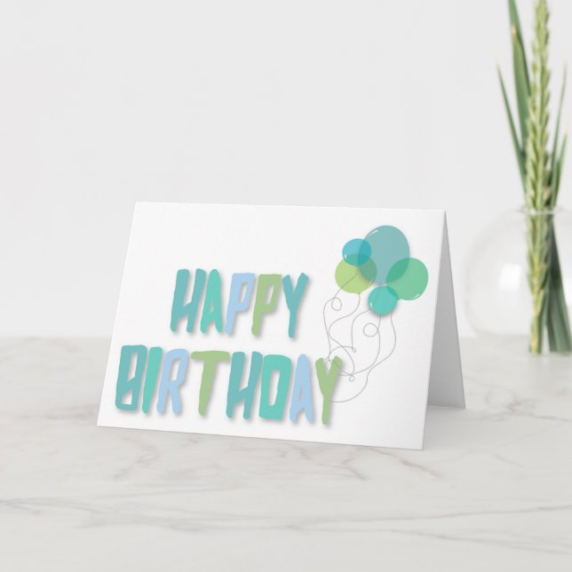 Geburtstagskarte Karte (Vorderseite)