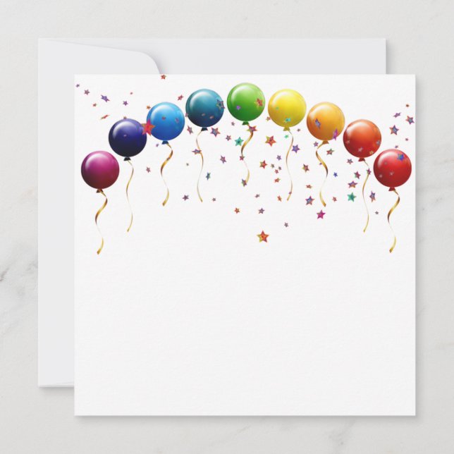 Geburtstagskarte Karte (Rückseite)