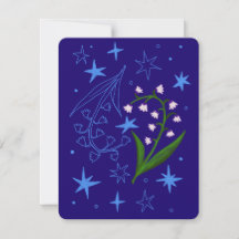 Geburtstagskarte Mai (Lily of the Valley)
