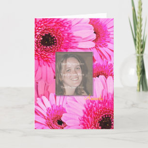 Geburtstagskarte mit rosa Gänse Karte