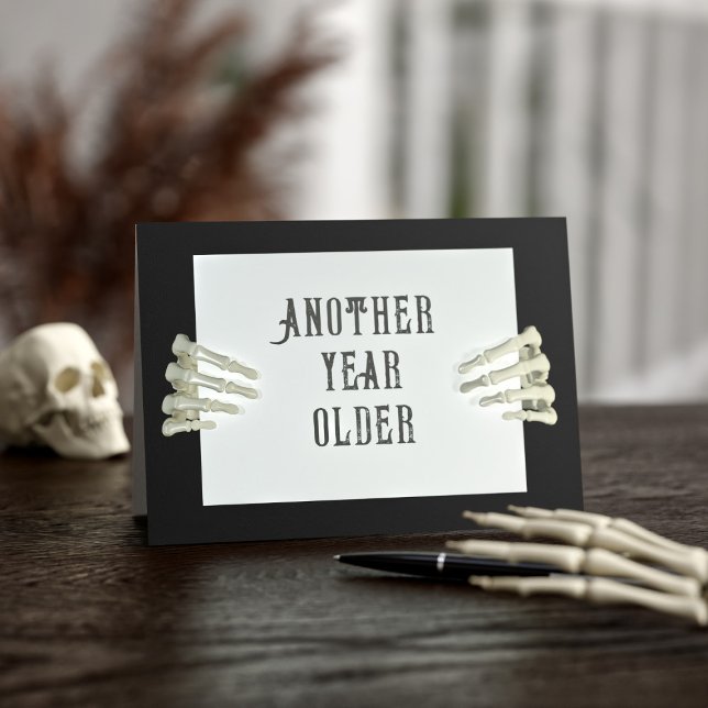 Geburtstagskarte Oktober Karte (Another year older...This card is perfect for all those born on the spookiest day of the year.)