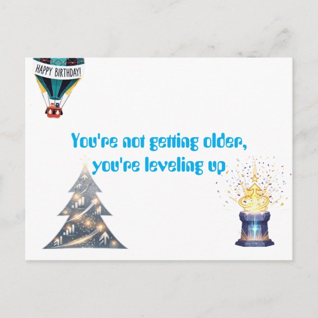 Geburtstagskarte Postkarte (Vorderseite)