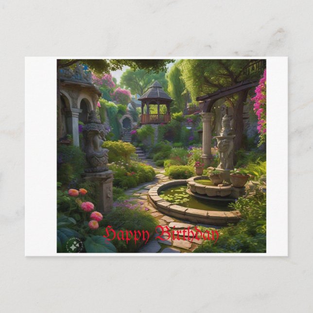 Geburtstagskarte Postkarte (Vorderseite)