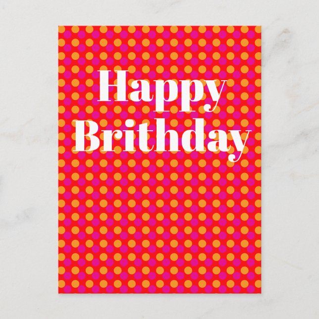 Geburtstagskarte Postkarte (Vorderseite)