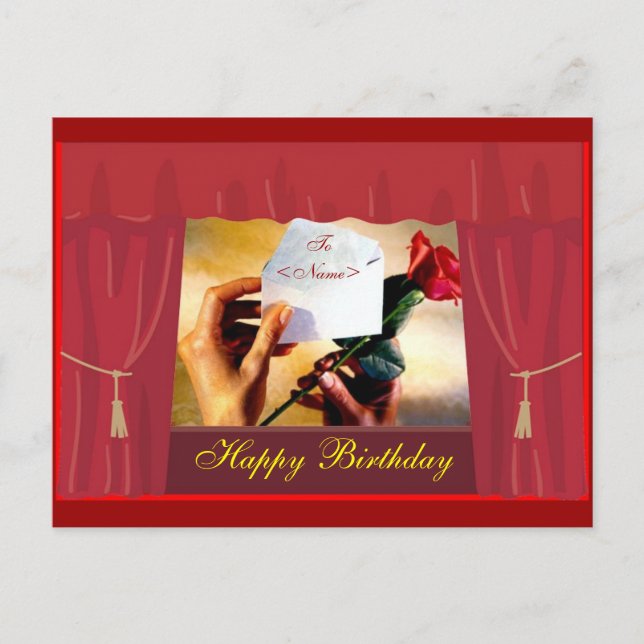 Geburtstagskarte Postkarte (Vorderseite)