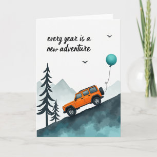Geburtstagskarte Reise Karte