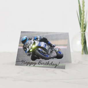 Geburtstagskarte: Typ macht Motocross Tricks Karte