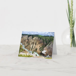 Geburtstagskarte Yellowstone Nationalpark Feiertagskarte