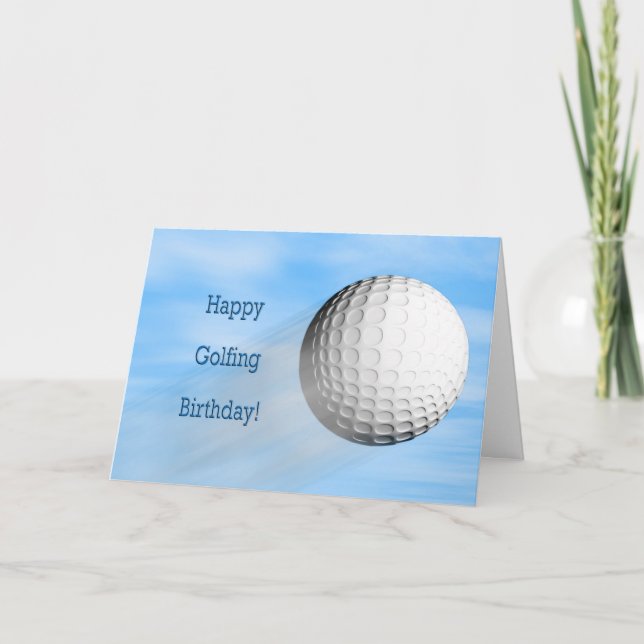 Geburtstagskarte zum Golfen Karte (Vorderseite)
