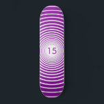 Geburtstagskateboard - Personalisiert - Farben aus Skateboard<br><div class="desc">Years Circles - Wählen Sie Ihre Lieblingsfarben / Jahre / oder Zahl / Buchstaben</div>