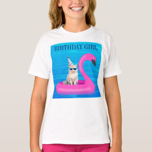 Geburtstagskatze Schwimmhilfe T-Shirt