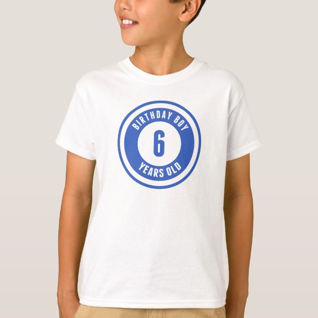 Geburtstagskind 6 Jahre alt T-Shirt (Vorderseite)