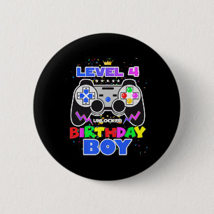 Geburtstagskind der Stufe 4 Entsperrtes Videospiel Button