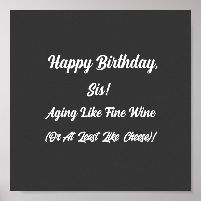 ฺ Geburtstagskind, Geburtstagskinder, Funny Birthd Poster (Vorne)