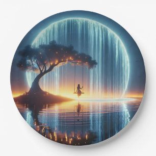 Geburtstagskind im Mondwasser Pappteller