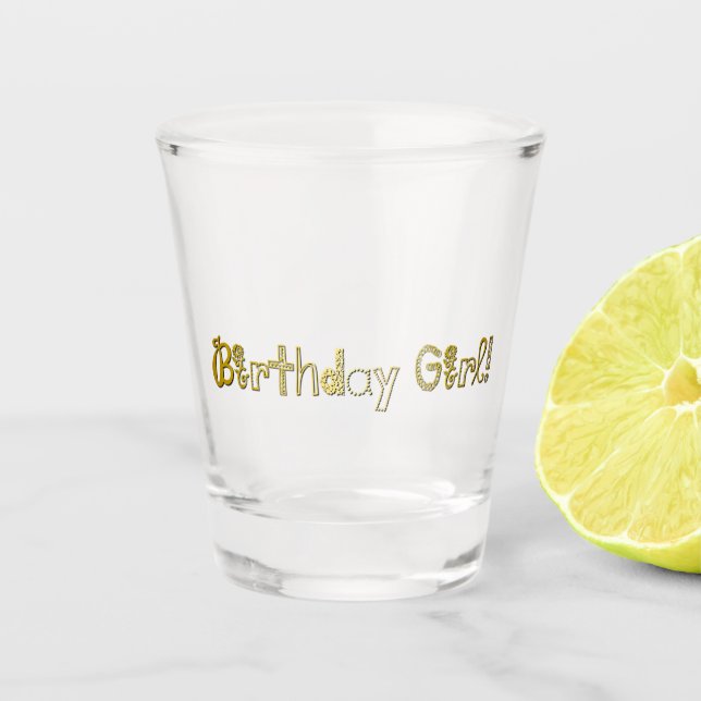 Geburtstagskind! Schnapsglas (Vorderseite)