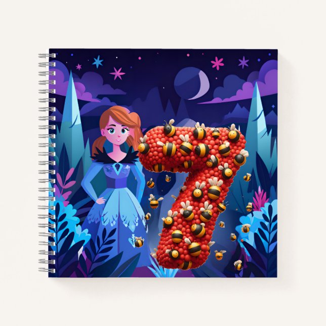 Geburtstagskind um 7 Uhr Notizbuch (Vorderseite)