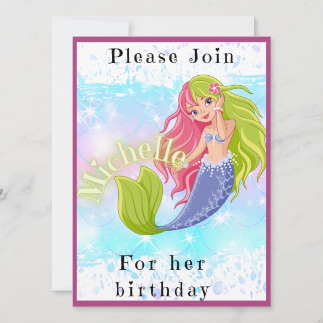 Geburtstagskinder Einladung (Vorderseite)