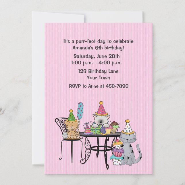 Geburtstagskinder Einladung (Vorderseite)