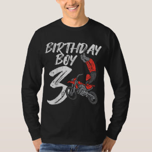 Geburtstagskleid 3 Dirt Bike Cool Motocross 3. Geb T-Shirt