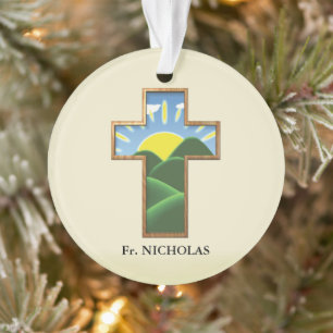 Geburtstagskreuz Personalisiert Ornament