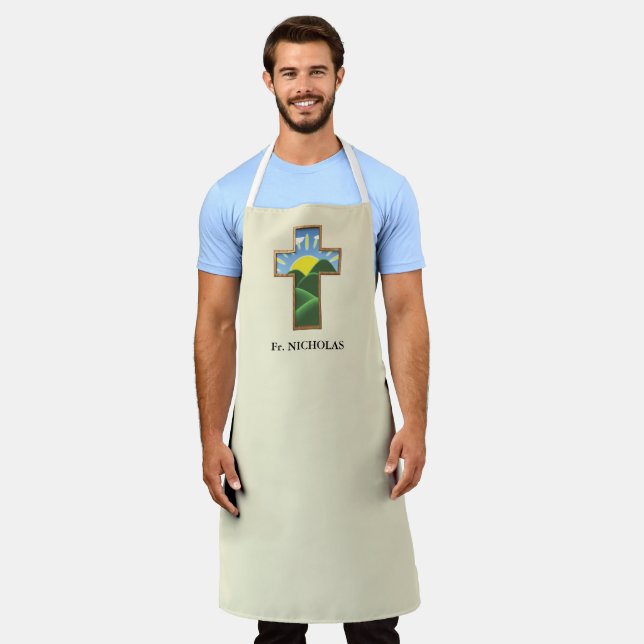 Geburtstagskreuz Personalisiert Schürze (Getragen)