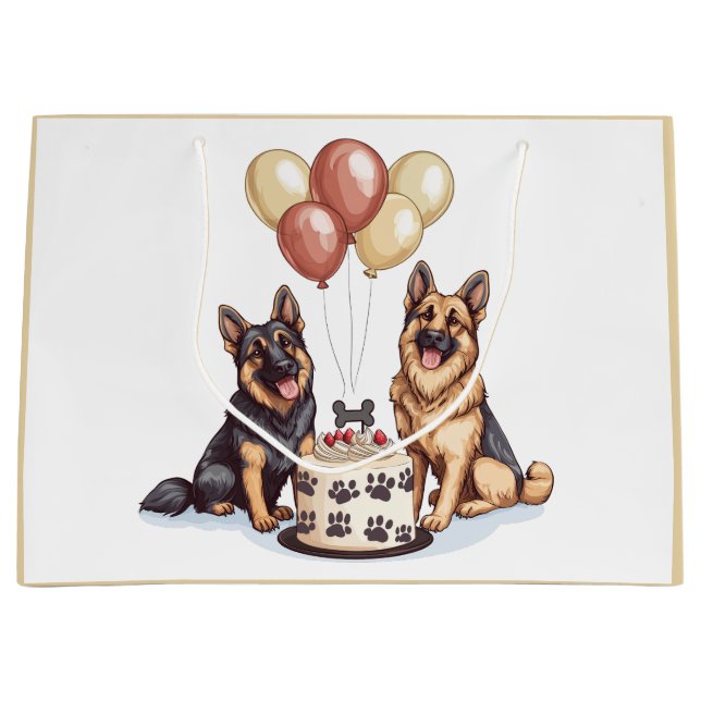 Geburtstagskuchen Große Geschenktüte (Vorderseite)
