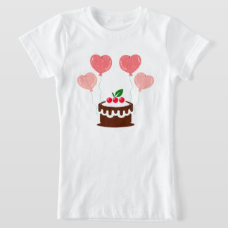 Geburtstagskuchen-Mädchen T-Shirt