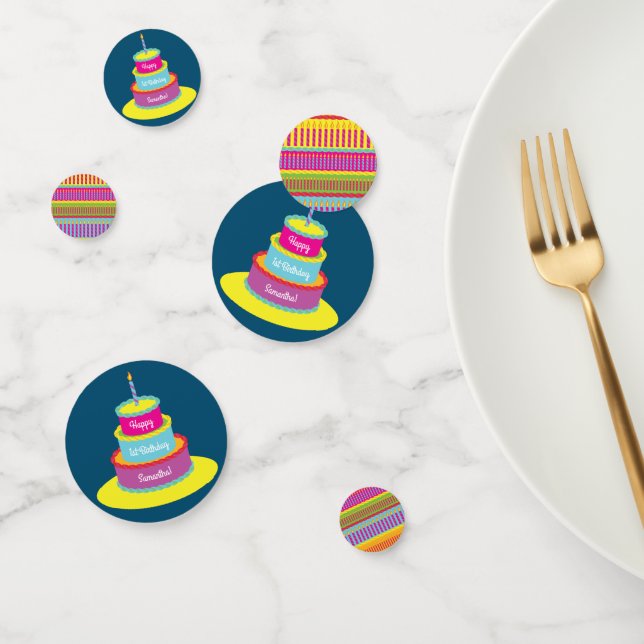 Geburtstagskuchen-Party Konfetti (Gruppe)