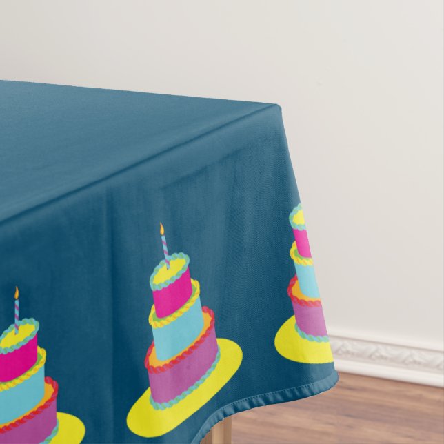 Geburtstagskuchen-Party Tischdecke (Beispiel)