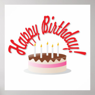 Geburtstagskuchen Poster