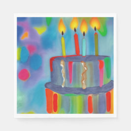 Geburtstagskuchen Serviette