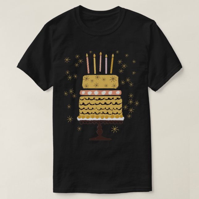Geburtstagskuchen T-Shirt (Design vorne)