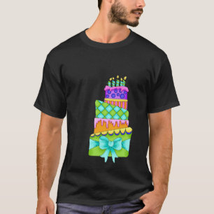 Geburtstagskuchen T - Shirt - (Nur Männer, schwar