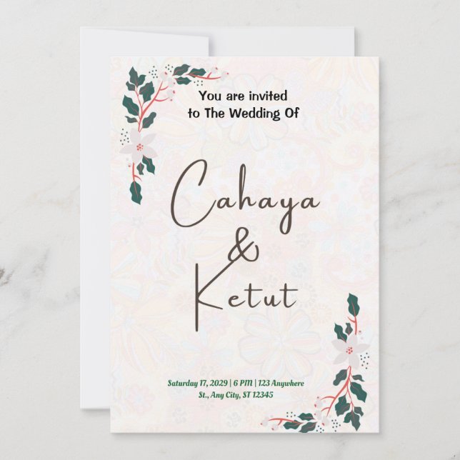 Geburtstagskündigungen Feiertagskarte (Vorderseite)