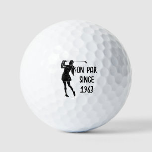GeburtstagsLady Golfer Funny 60. Happy Par für sie Golfball