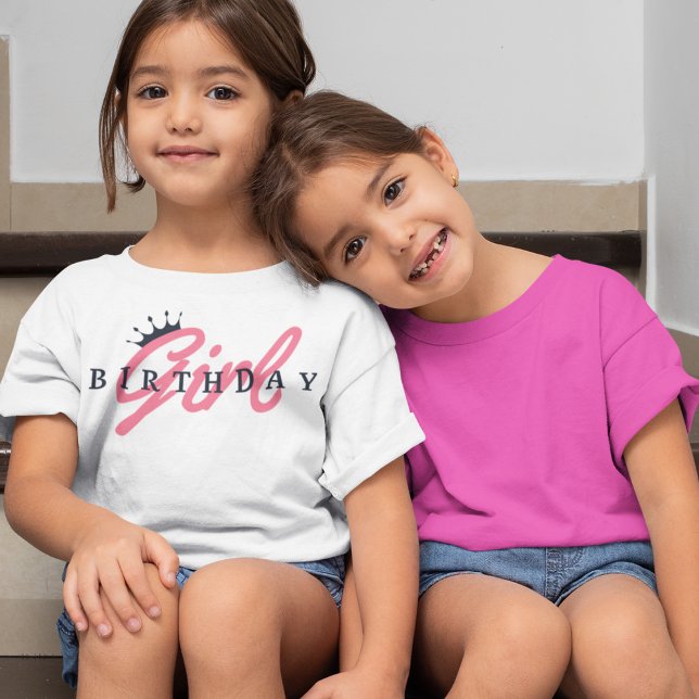 Geburtstagsmädagogik & Kronen, einfach, modern T-Shirt (Von Creator hochgeladen)