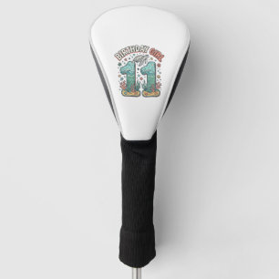 Geburtstagsmädchen 11 Meeresschildkröte Ozean-Part Golf Headcover