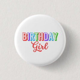 Geburtstagsmädchen button