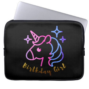 Geburtstagsmädchen Einhorn Einhorn Einhorn Geschen Laptopschutzhülle