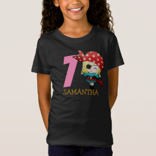 Geburtstagsmädchen Party Pirate 7. T - Shirt