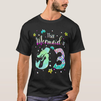 Geburtstagsmagd ist ein Kindermädchen für 3 Jahre T-Shirt