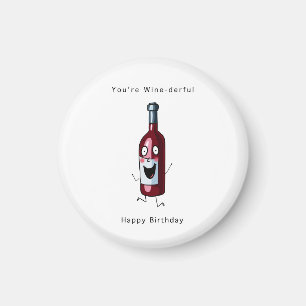 Geburtstagsmagnet, wein themed Magnet. Geburtstag Magnet