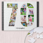 Geburtstagsnummer 70 FotoCollage 13 Foto<br><div class="desc">Erstellen Sie Ihr eigenes Foto-Puzzle für ein einzigartiges 70. Geburtstagsgeschenk. Mit 13 benutzerdefinierten Fotos kann das Foto-Puzzle mit einem Namen weiter personalisiert werden. Die Zahl 70 Foto-Collage hat eine Vielzahl von Landschafts-, Quadrat- und Portrait-Fotos, die Ihnen viel Flexibilität bei der Platzierung Ihrer Lieblingsfotos geben. Foto-Rätsel sind sehr lustig zu haben...</div>