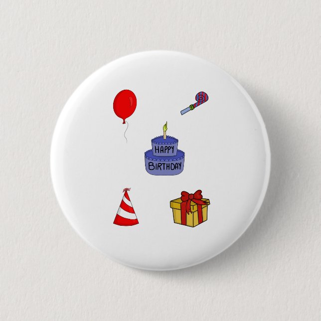 Geburtstagspaket Button (Vorderseite)