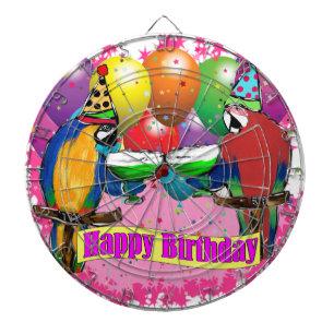 GEBURTSTAGSPAPAGEIEN DARTSCHEIBE