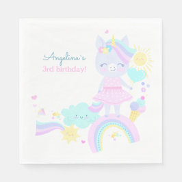 Geburtstagspapier Napkin. Serviette