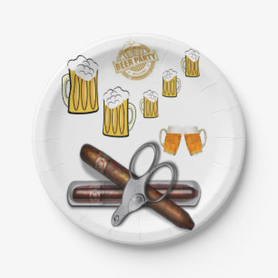 Geburtstagspapier-Teller, Bier Pappteller