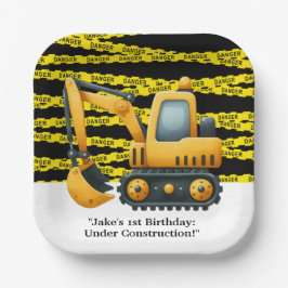 Geburtstagspartei Baugewerbe Pappteller