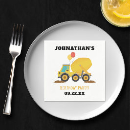 Geburtstagspartei Baugewerbe Serviette